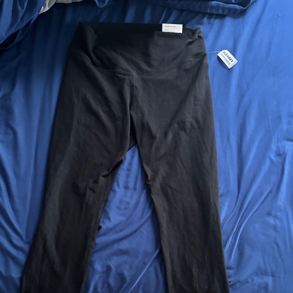 Old Navy Womens Classic Black Leggings 7/8 Ankle